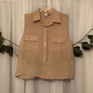 F21 Sleeveless Blouse